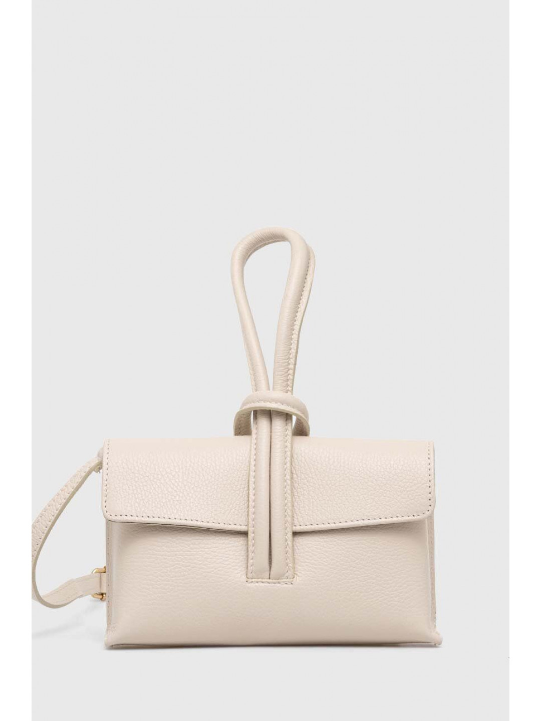 Kožená kabelka Answear Lab béžová barva